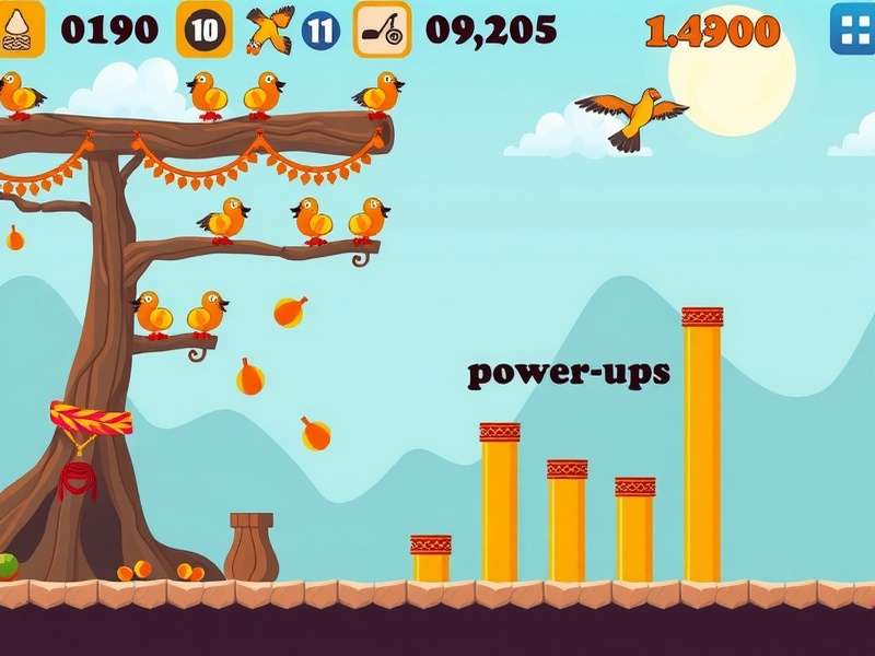 Papad Soar Saga level progression and power-ups